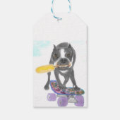 Boston Terrier Geschenkanhänger (Rückseite)