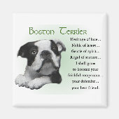 Boston Terrier Geschenke Magnet (Vorne)