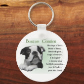 Boston Terrier Geschenke Schlüsselanhänger (Vorderseite)
