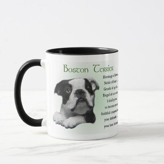 Boston Terrier Geschenke Tasse (Links)