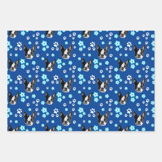 Boston Terrier Geschenke, Zubehör und Geschenkpapier Set (Vorderseite 3)