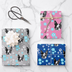 Boston Terrier Geschenke, Zubehör und Geschenkpapier Set
