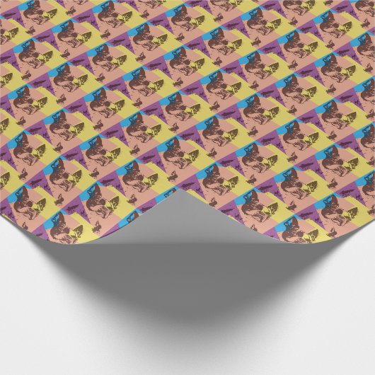 Boston Terrier Geschenkpapier (Ecke)