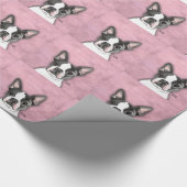 Boston Terrier Geschenkpapier (Ecke)
