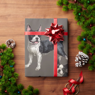 Boston Terrier Geschenkpapier