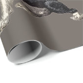 Boston Terrier Geschenkpapier (Rolleneckpunkt)