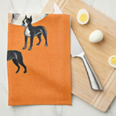 Boston Terrier Geschirrtuch (Viertel Falte)