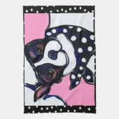 Boston Terrier Geschirrtuch (Vertikal)