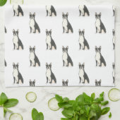 Boston Terrier Geschirrtuch (Gefaltet)