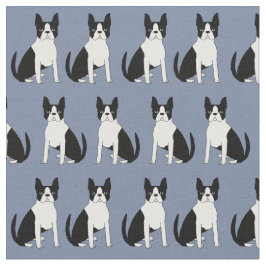 Boston Terrier Gewebe - niedlicher Boston Terrier  Stoff
