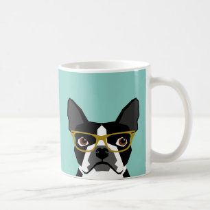 Boston Terrier Glasses Tasse