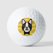 Boston Terrier Golfball (Vorderseite)