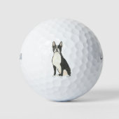 Boston Terrier Golfball (Vorderseite)