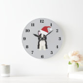 Boston Terrier Große Wanduhr (Zuhause)