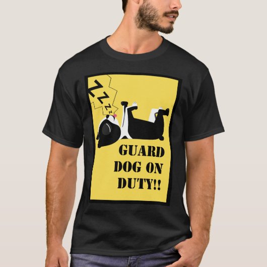 Boston Terrier Guard Dog T-Shirt (Vorderseite)