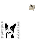 Boston Terrier Gummistempel (Stempel)
