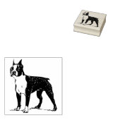 Boston Terrier Gummistempel (Stempel)