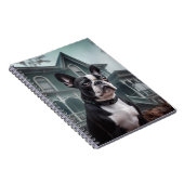 Boston Terrier Halloween Beängstigend Notizblock (Rechte Seite)