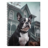 Boston Terrier Halloween Beängstigend Notizblock (Vorderseite)