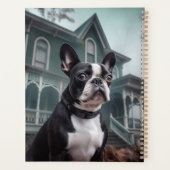 Boston Terrier Halloween Beängstigend Planer (Rückseite)