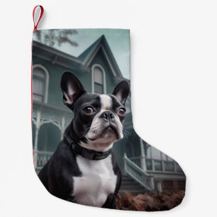 Boston Terrier Halloween Gruselig Kleiner Weihnachtsstrumpf