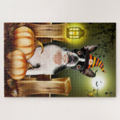 Boston Terrier Halloween Jigsaw Puzzle. Puzzle (Horizontal)