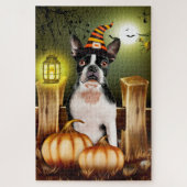 Boston Terrier Halloween Jigsaw Puzzle. Puzzle (Vertikal)