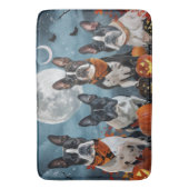 Boston Terrier Halloween Spooky Badematte (Vorderseite Vertikal)