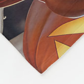 Boston Terrier Halloween Spooky Fleecedecke (Ecke)