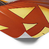 Boston Terrier Halloween Spooky Poster (Ecke)