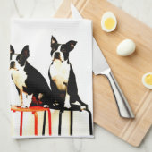 Boston-Terrier Ⅰ Handtuch (Viertel Falte)