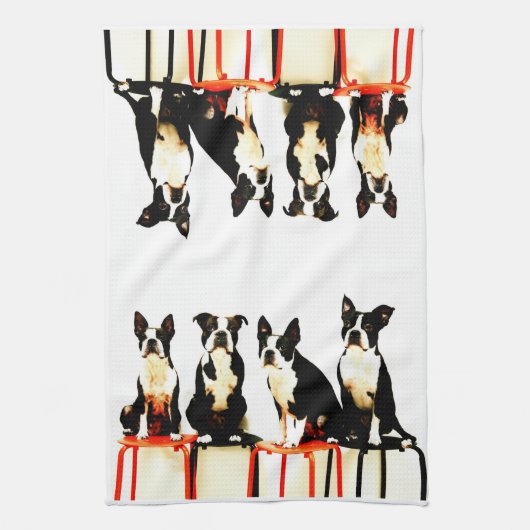 Boston-Terrier Ⅰ Handtuch (Vertikal)
