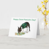 Boston Terrier Happy St. Patrick's Day Card Karte (Gelbe Blume)