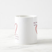 Boston Terrier Heart Belongs Kaffeetasse (Mittel)