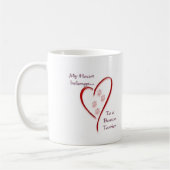 Boston Terrier Heart Belongs Kaffeetasse (Links)