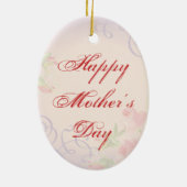 Boston Terrier Heart Mama Keramik Ornament (Hinten)