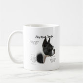 Boston Terrier History Design Kaffeetasse (Links)