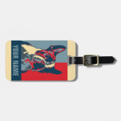 Boston-Terrier-Hoffnung inspiriert Gepäckanhänger (Vorderseite horizontal)