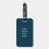 Boston-Terrier-Hoffnung inspiriert Gepäckanhänger (Rückseite vertikal)