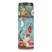 Boston Terrier Holiday Baking: Festliche Weihnacht Thermosbecher (Rückseite)