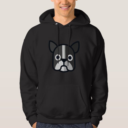 Boston Terrier Hoodie (Vorderseite)