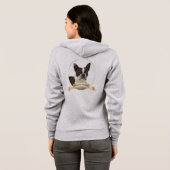 Boston Terrier Hoodie (Schwarz voll)