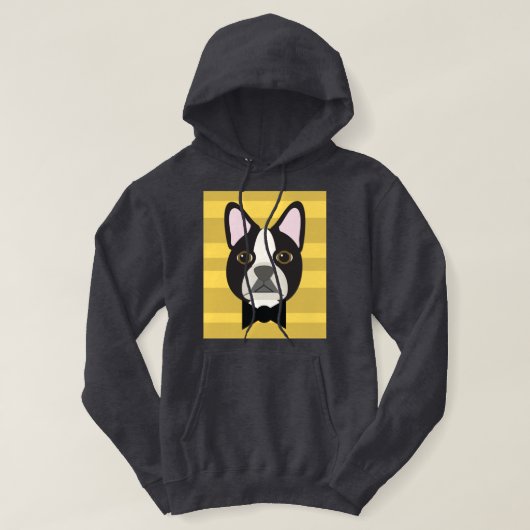 Boston Terrier Hoodie (Design vorne)