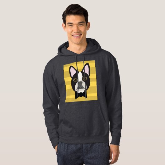 Boston Terrier Hoodie (Vorne ganz)