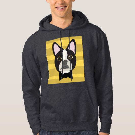 Boston Terrier Hoodie (Vorderseite)