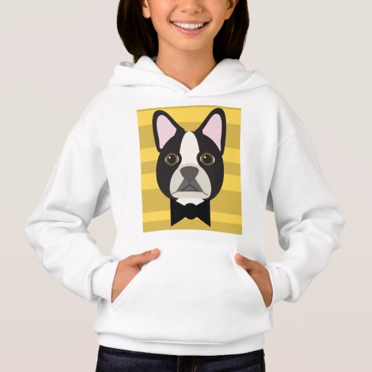 Boston Terrier Hoodie (Vorderseite)