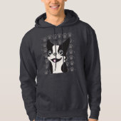 Boston Terrier Hoodie (Vorderseite)