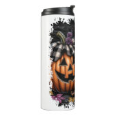 Boston Terrier Hund Halloween Thermosbecher (Nach links gedreht)