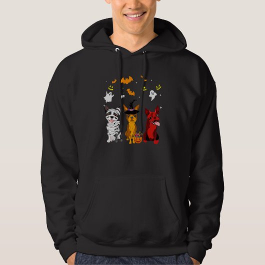 Boston Terrier Hund Hoodie (Vorderseite)
