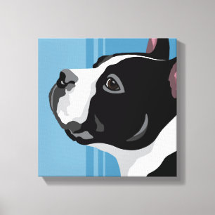 Boston Terrier Hund Leinwanddrucke Leinwanddruck
